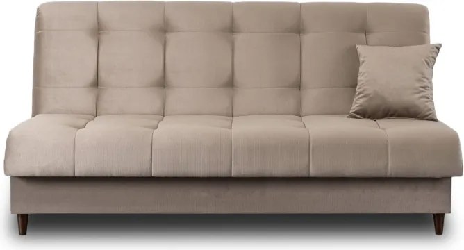 Sofa z Funkcją Spania LIMA Rozkładana Wersalka Dwuosobowa Beżowa Nowoczesna do Salonu