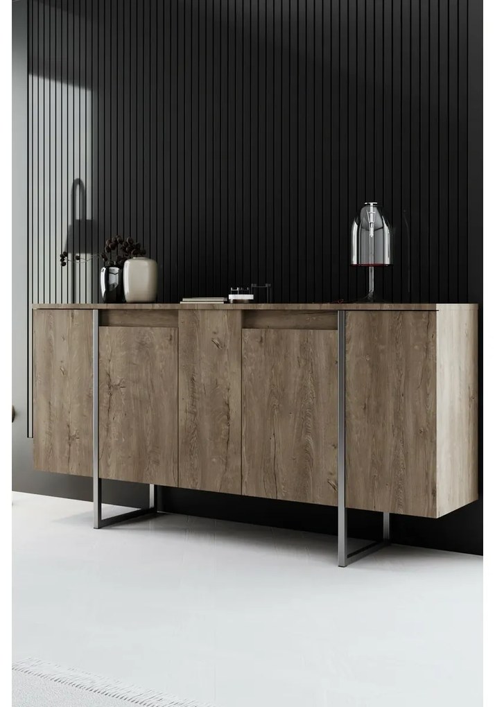 Szafka Luxe Walnut and Silver