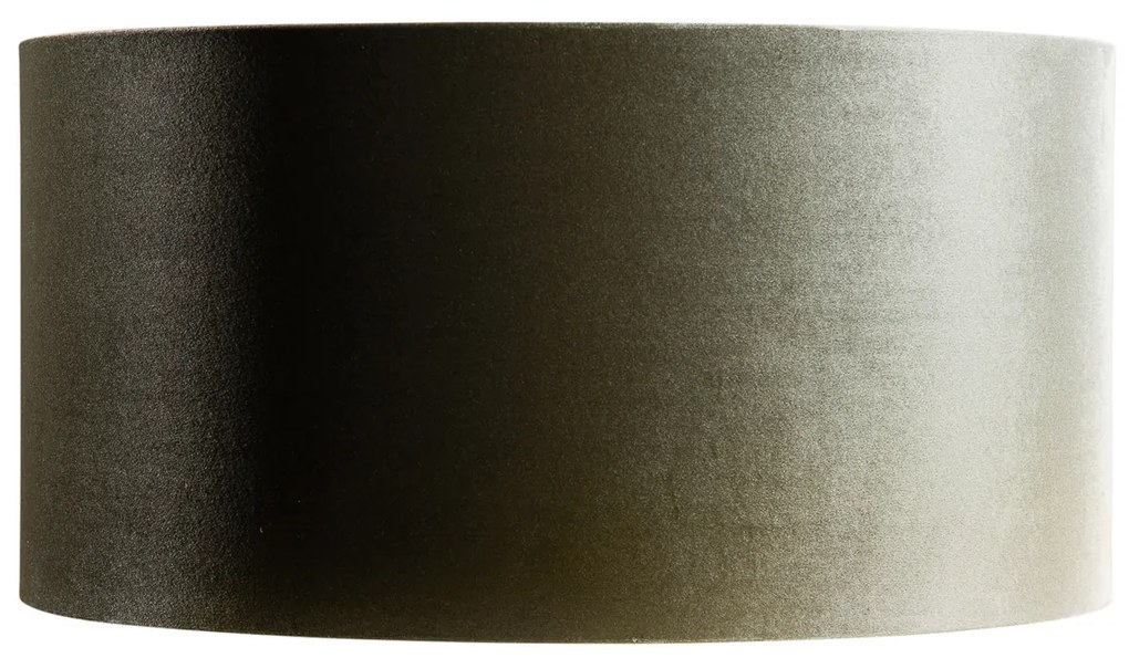 Abażur welurowy zielony ze złotym wnętrzem 50/50/25