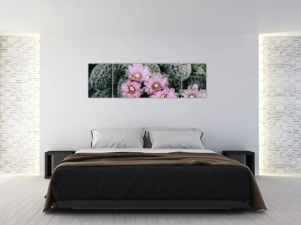 Obraz kwiatu kaktusa (170x50 cm)