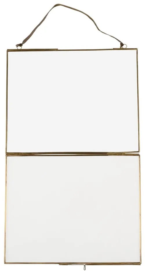 Metalowa ramka ścienna w kolorze złota 25x20 cm – Rex London