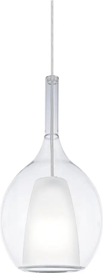 Ideal Lux - Lampa wisząca na przewodzie KALIQUE 1xE27/42W/230V śr. 18 cm przezroczysta