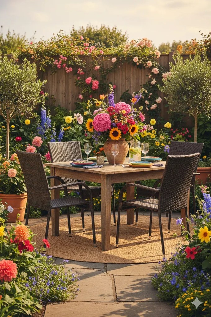 Zestaw brązowych krzeseł ogrodowych 2 szt. K0-T54