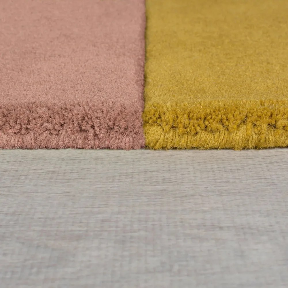 Niebieski wełniany dywan tkany ręcznie 150x240 cm Lozenge Bright Multi – Flair Rugs