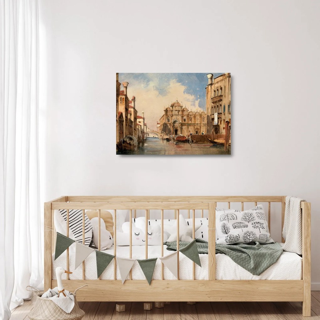 Obraz na szkle - Jules-Romain Joyant, The Scuola di San Marco, Venice, reprodukcje (70x50 cm)