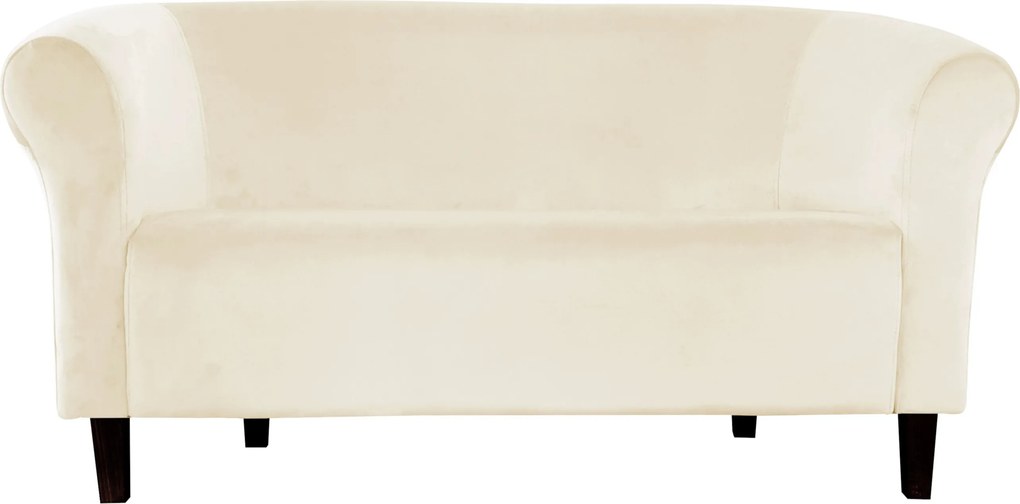 Sofa Milo tkanina Welur wygodna sofa tapicerowana do salonu i poczekalni : Kolor nogi - Venge, Kolor tkaniny - VELVET - MG50, Typ tkaniny - Velvet, Wysokość nogi - 15 cm