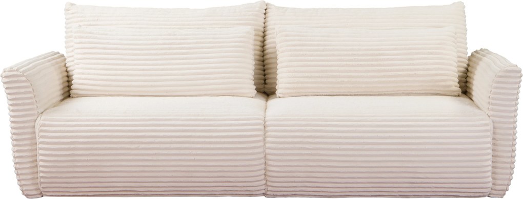 Masseno Sofa ILANO z funkcją spania i pojemnikiem na pościel - Kremowy - TILIA 1