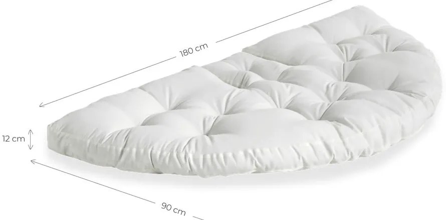 Biały fotel rozkładany odpowiedni na zewnątrz Karup Design OUT™ Nido White
