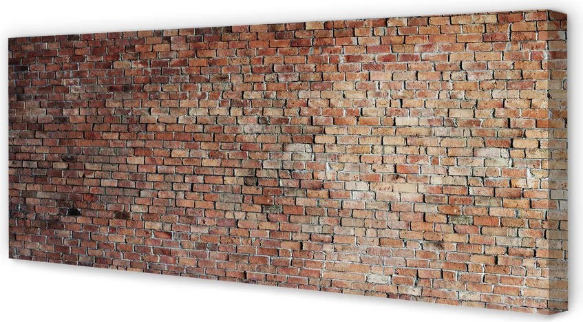 Obraz drukowany na płótnie Wyrazista Ściana Z Cegieł