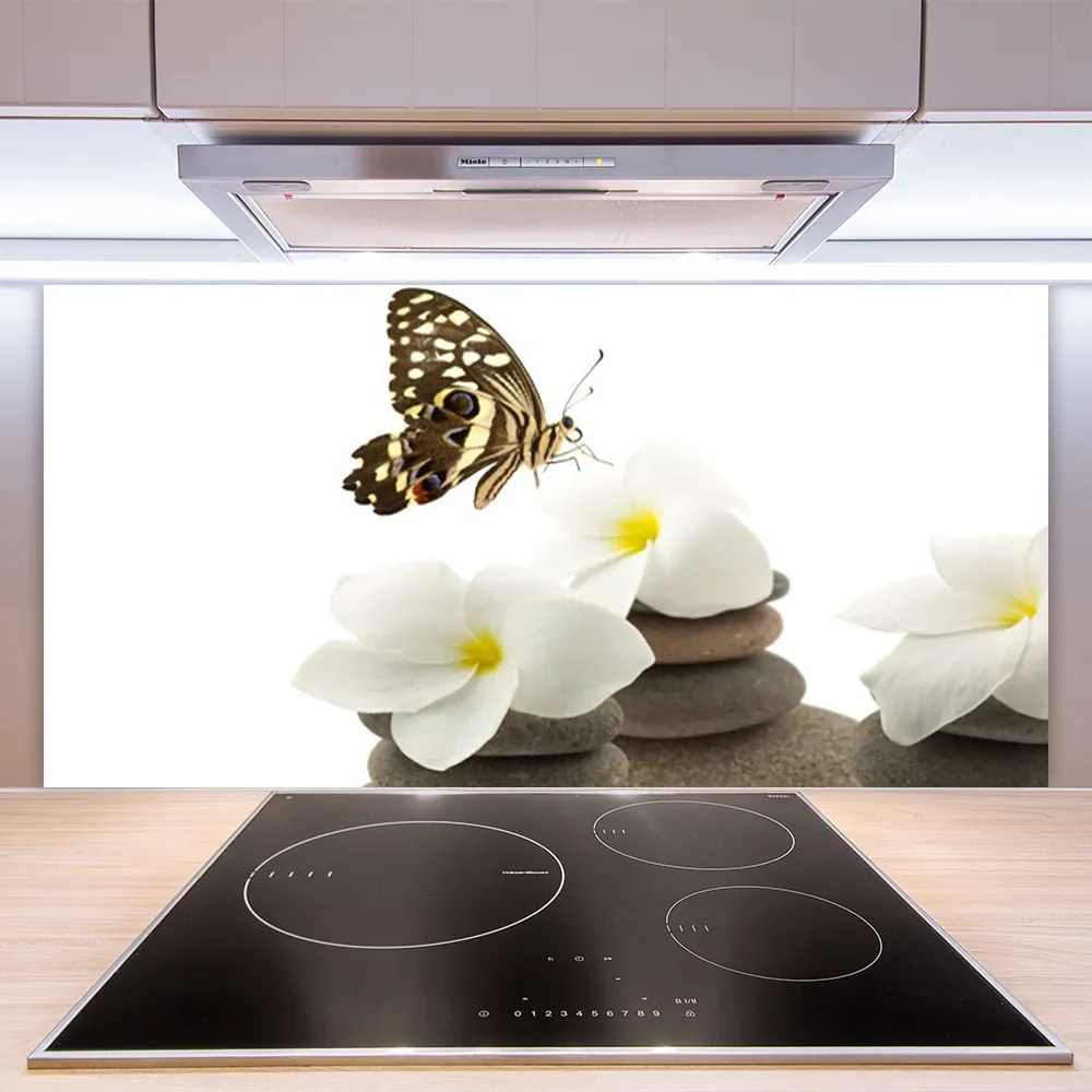 Panel nad blat kuchenny Motyl na Kamiennej Orchidei