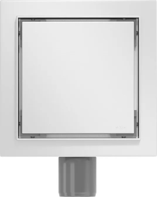 Mexen Flat-Q M13 wpust podłogowy kwadratowy 15 x 15 cm, inox - 1010015
