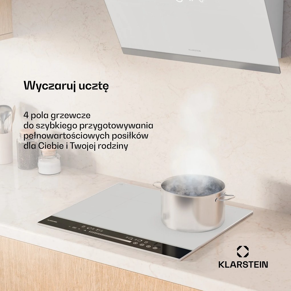 Klarstein DualTone Hybrid płyta indukcyjna, Flex Zone, wyświetlacz LED, 7200 W