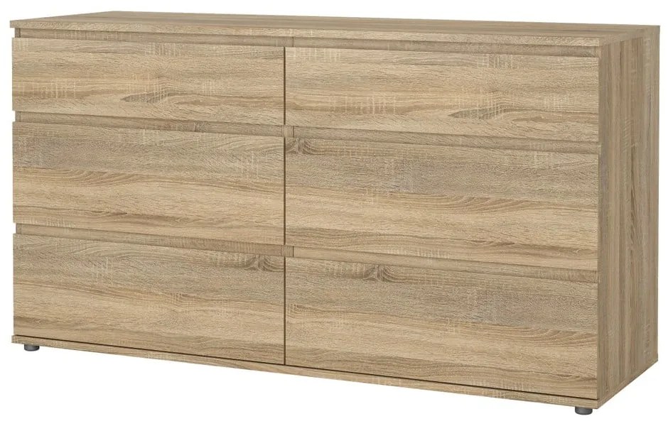 Niska komoda w dekorze dębu 153x84 cm Nova – Tvilum