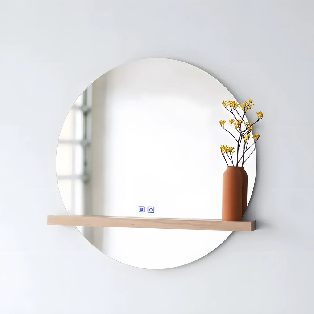LUSTRO ŚCIENNE LED Z PÓŁKĄ 60cm 102