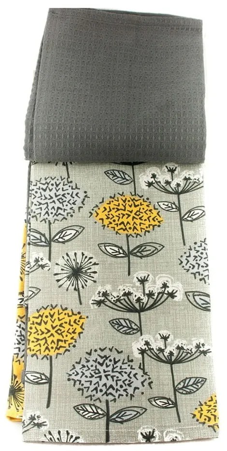 Bawełniane ścierki zestaw 3 szt. 45x65 cm Retro Meadow – Cooksmart ®