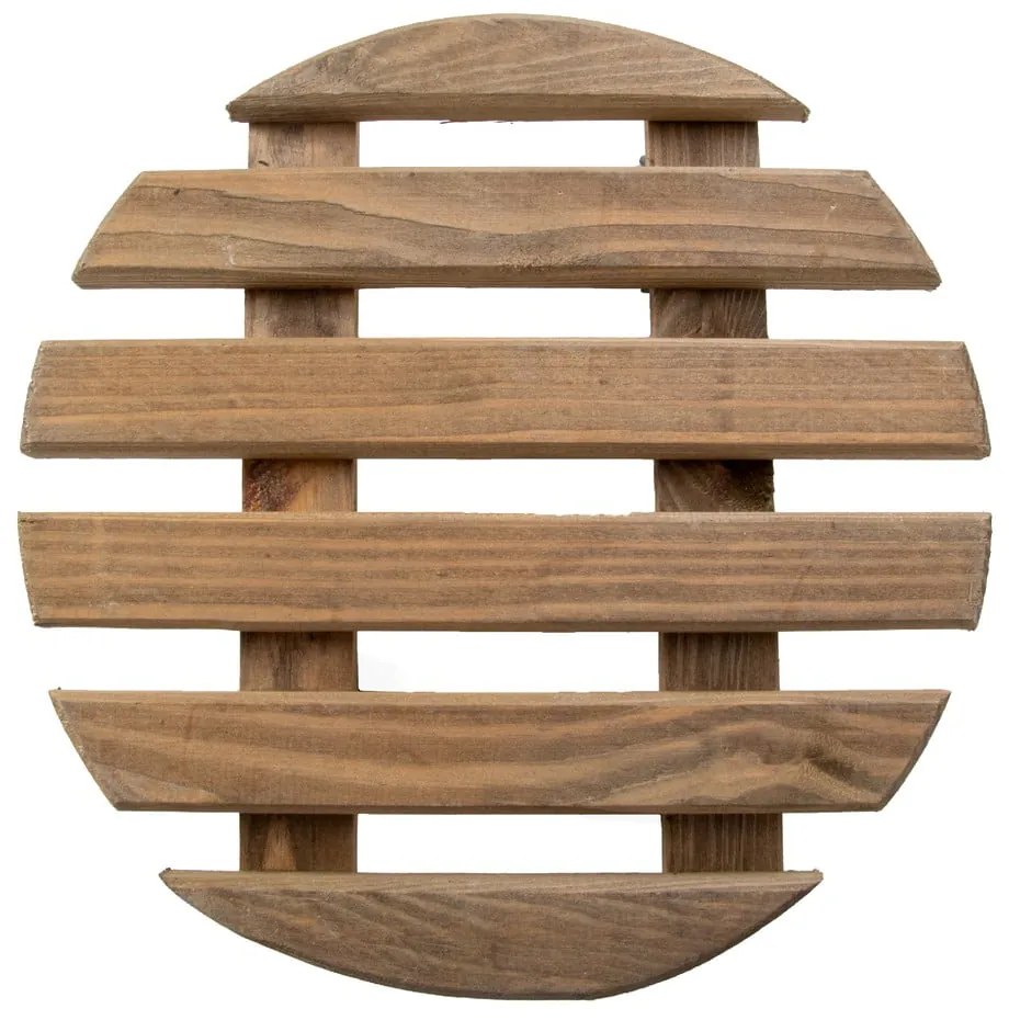 Drewniany kwietnik na kółkach ø 29 cm (wysokość 8 cm) Indoor – Esschert Design