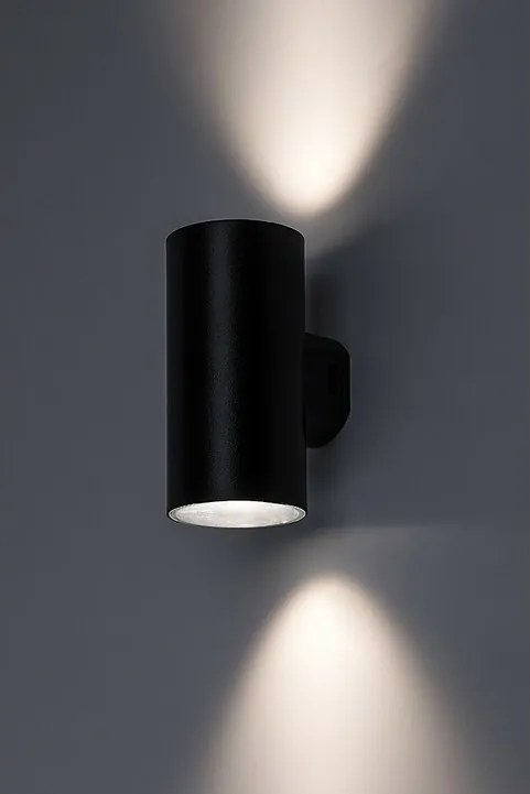 Rabalux 77155 zewnętrzna lampa ścienna LED Urfa, 18 W, IP65, czarny, 16 cm
