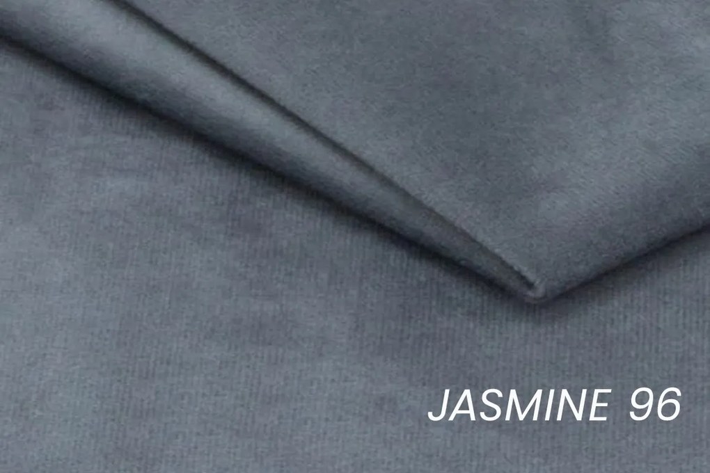 Narożnik z funkcją spania Laksaro prawostronny - szary welur Jasmine 96