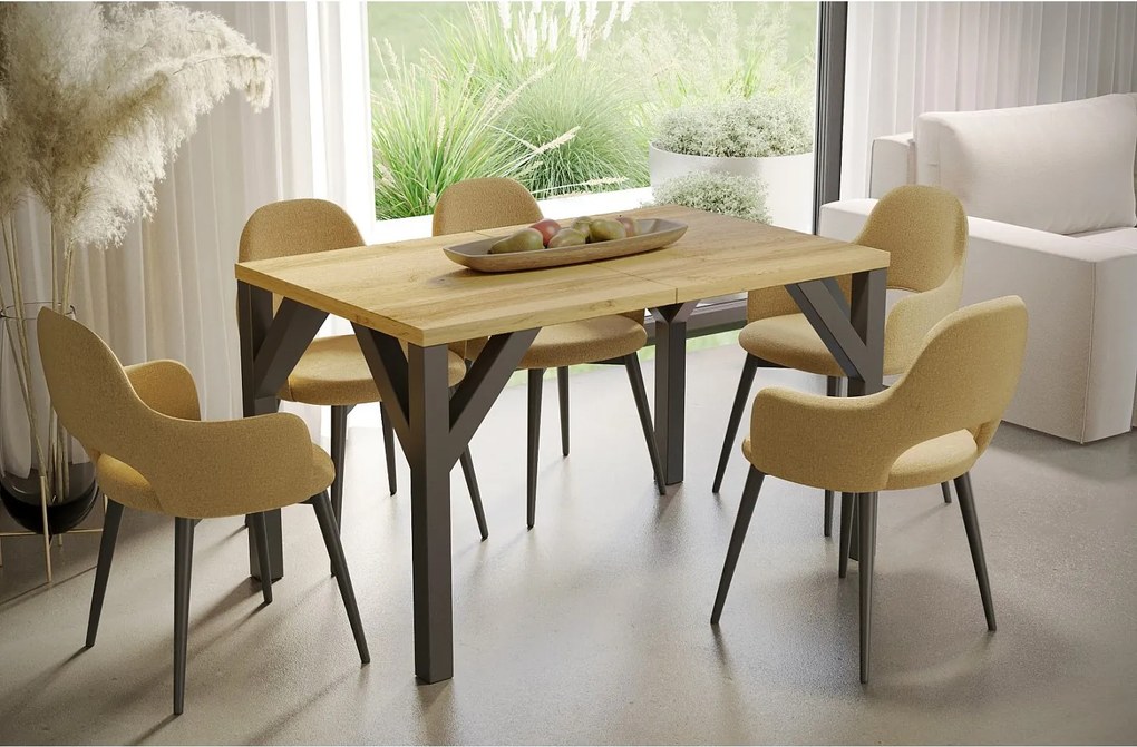 Stół rozkładany BALTIKA 130(185)x90 dąb wotan