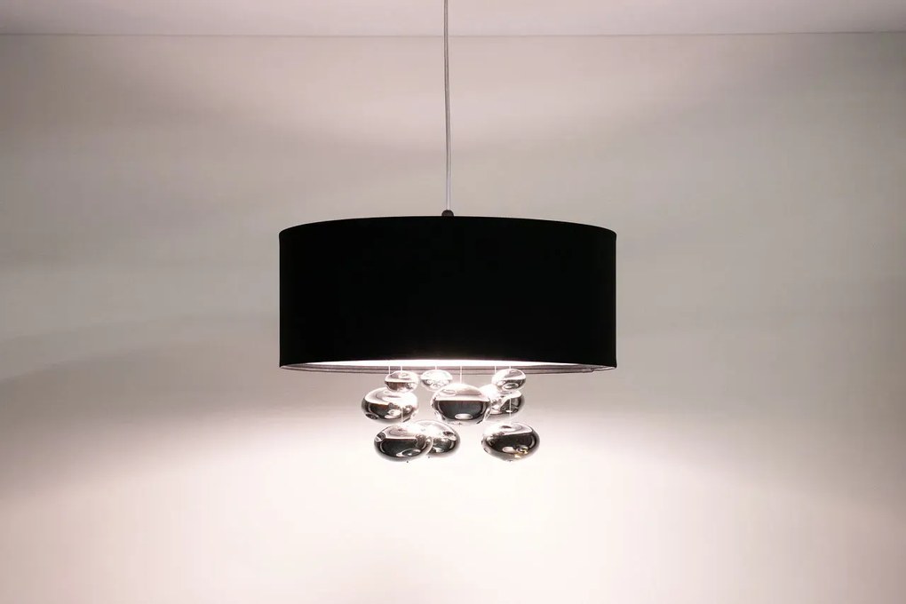 Lampa wisząca BUBBLE LIGHT 50cm czarna BPS KONCEPT
