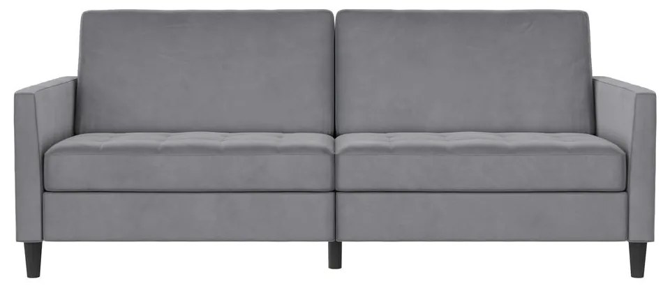 Jasnoszara aksamitna sofa 207 cm Presley – Støraa