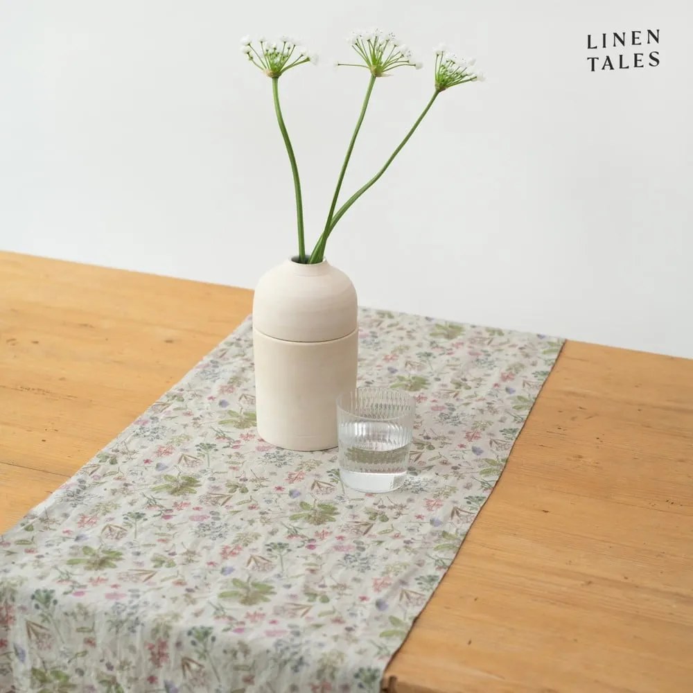 Lniany bieżnik 40x200 cm Botany 2 Lightweight – Linen Tales