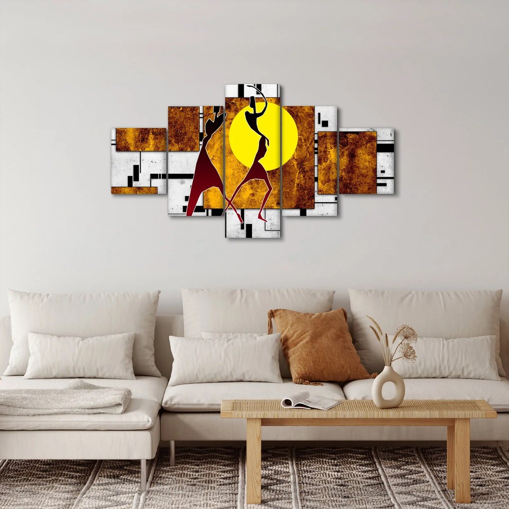 Obraz malarstwa z epoki starożytnej (125x70 cm)