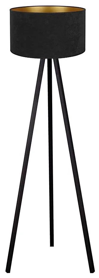 Brilagi - Lampa stojąca VELVET 1xE27/60W/230V czarna/wenge