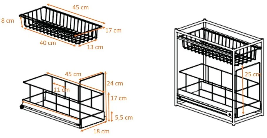 Metalowa dodatkowa półka – Wenko