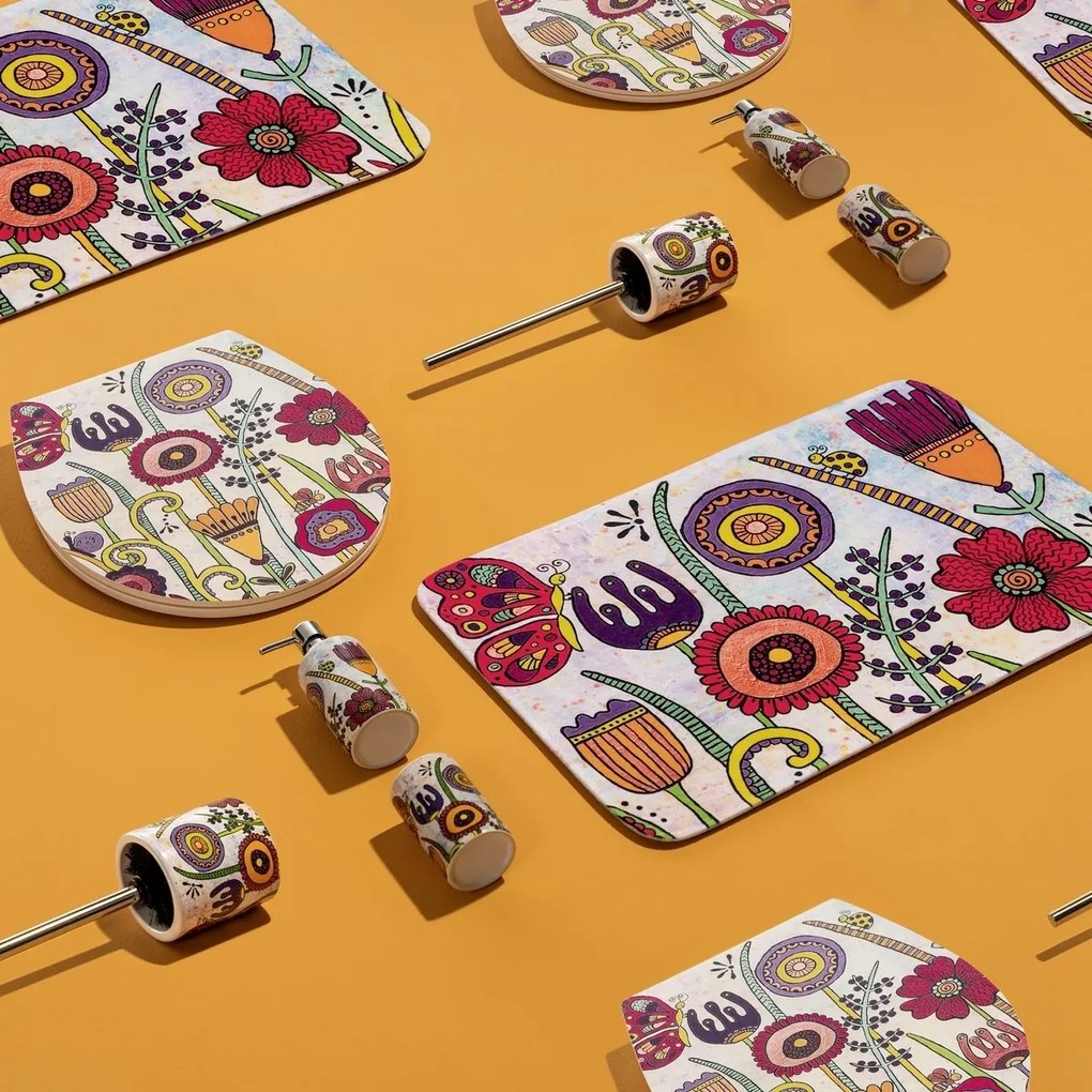 Wenko Ceramiczny kubek na szczoteczki Rollin'Art Full Bloom