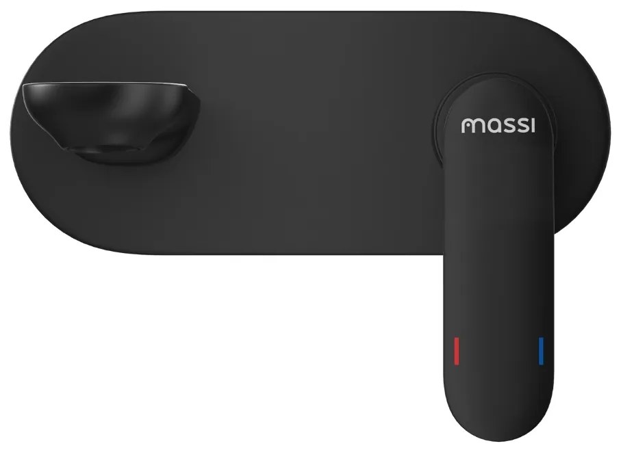 Bateria umywalkowa podtynkowa czarna CONCEPCION black