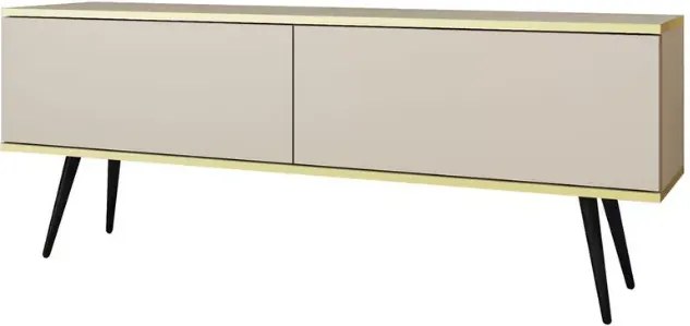 Nowoczesna szafka RTV Melvo 135 cm z push to open i pojemnym wnętrzem