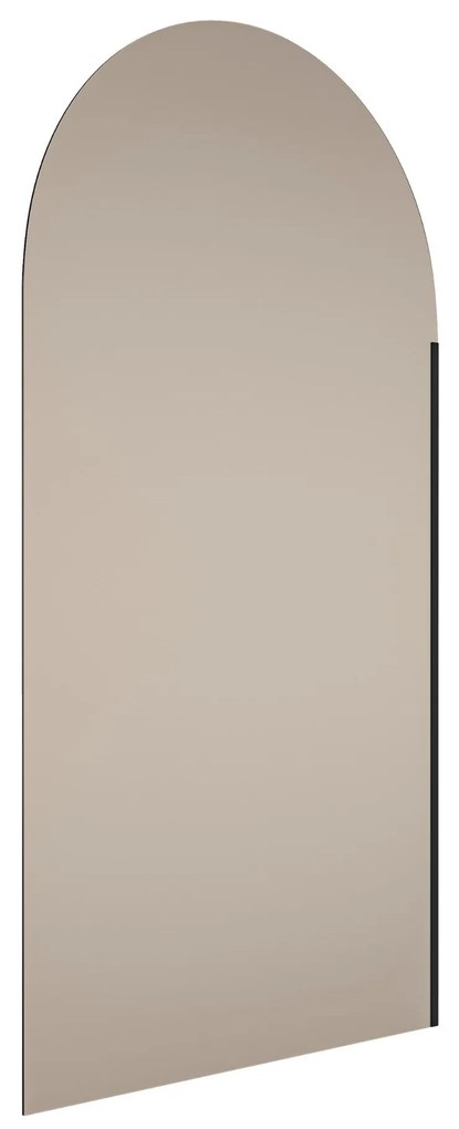 Parawan nawannowy półokrągły MOLIS Oval Brown szkło brązowe | Różne rozmiary : Kolor profili kabiny - złoty, Rozmiar - 80x150 cm