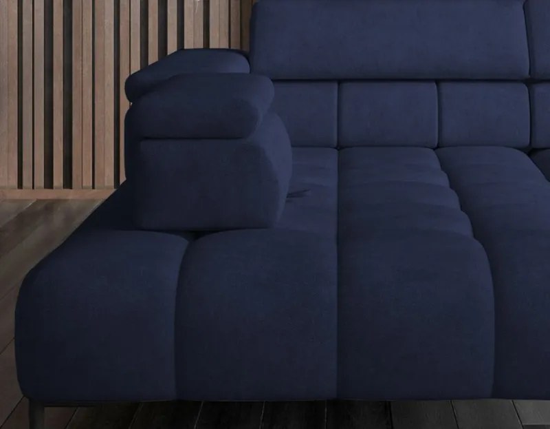 Narożnik PLAZA XL Prawostronny Elektryczna regulacja Tkanina MONOLITH 77 WERSAL