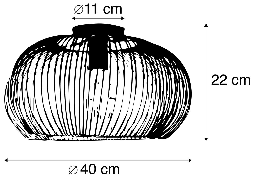 Industrialna lampa sufitowa miedź 40 cm - FinnPrzemysłowy Oswietlenie wewnetrzne