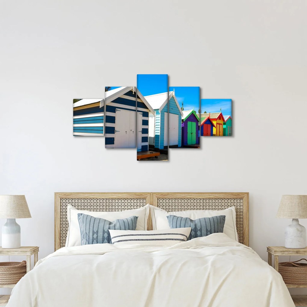 Obraz - Brighton Beach, Melbourne, Australia (125x70 cm)