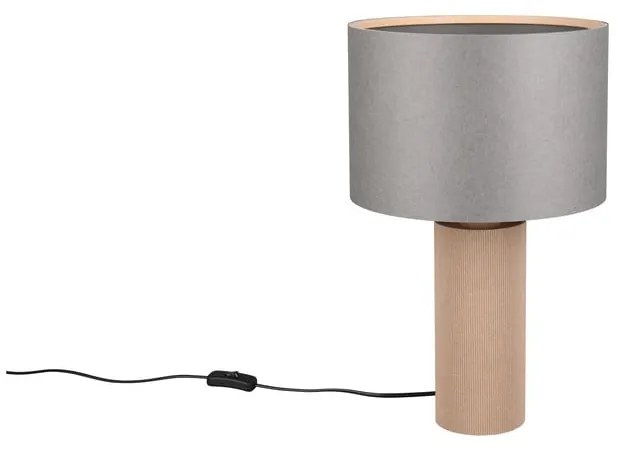 Szaro-beżowa lampa stołowa (wysokość 48 cm) Canio – Trio