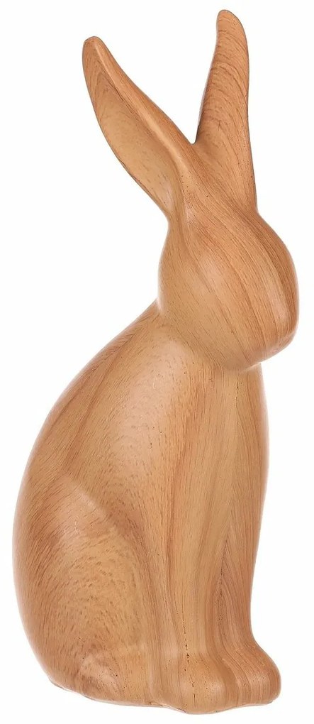 Dekoracja z żywicy poliestrowa Zając, średniafigurka, 8 x 5 x 16 cm