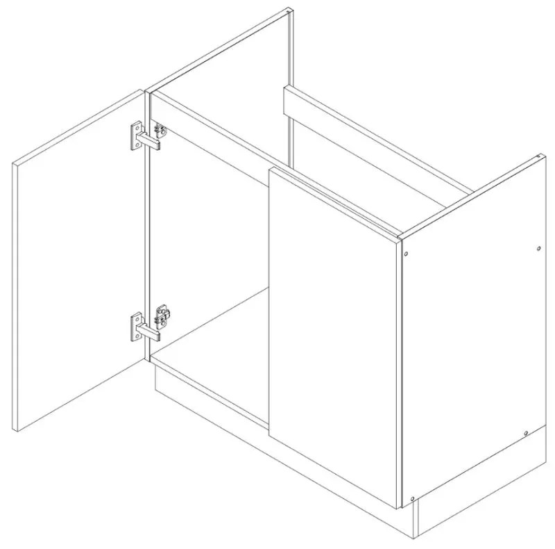 Szafka pod zlew 80 DENIS D80ZL dąb London STOLKAR