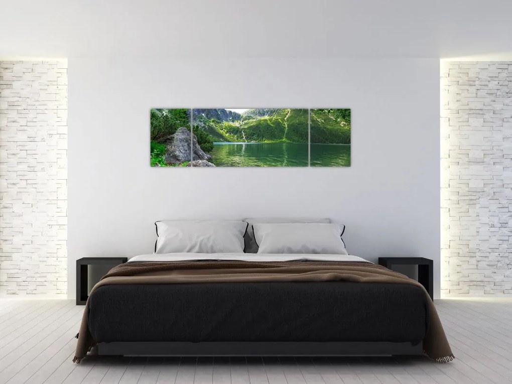 Obraz jeziora w Tatrach (170x50 cm)