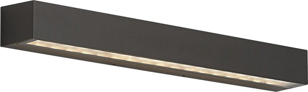 Industrialna lampa ścienna zewnętrzna czarna 55 cm z LED IP65 - Hannah