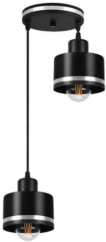 Minimalistyczna lampa wisząca z dwoma punktami świetlnymi - V128-Torini