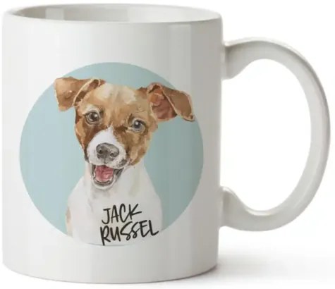 Bohemia Gifts Ceramiczny kubek - Jack Russel, 350ml