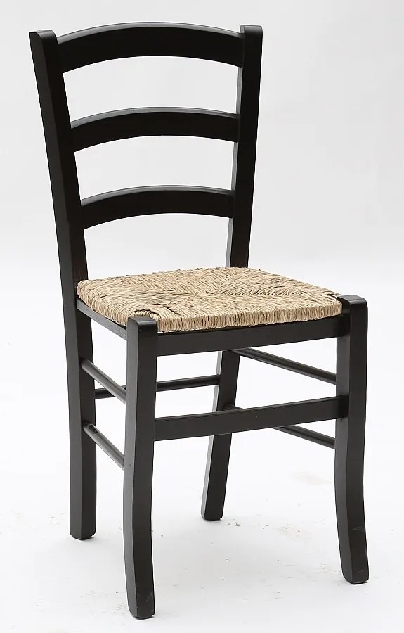 Zestaw 2 czarnych drewnianych krzeseł 43x42x88 cm - CENISIA