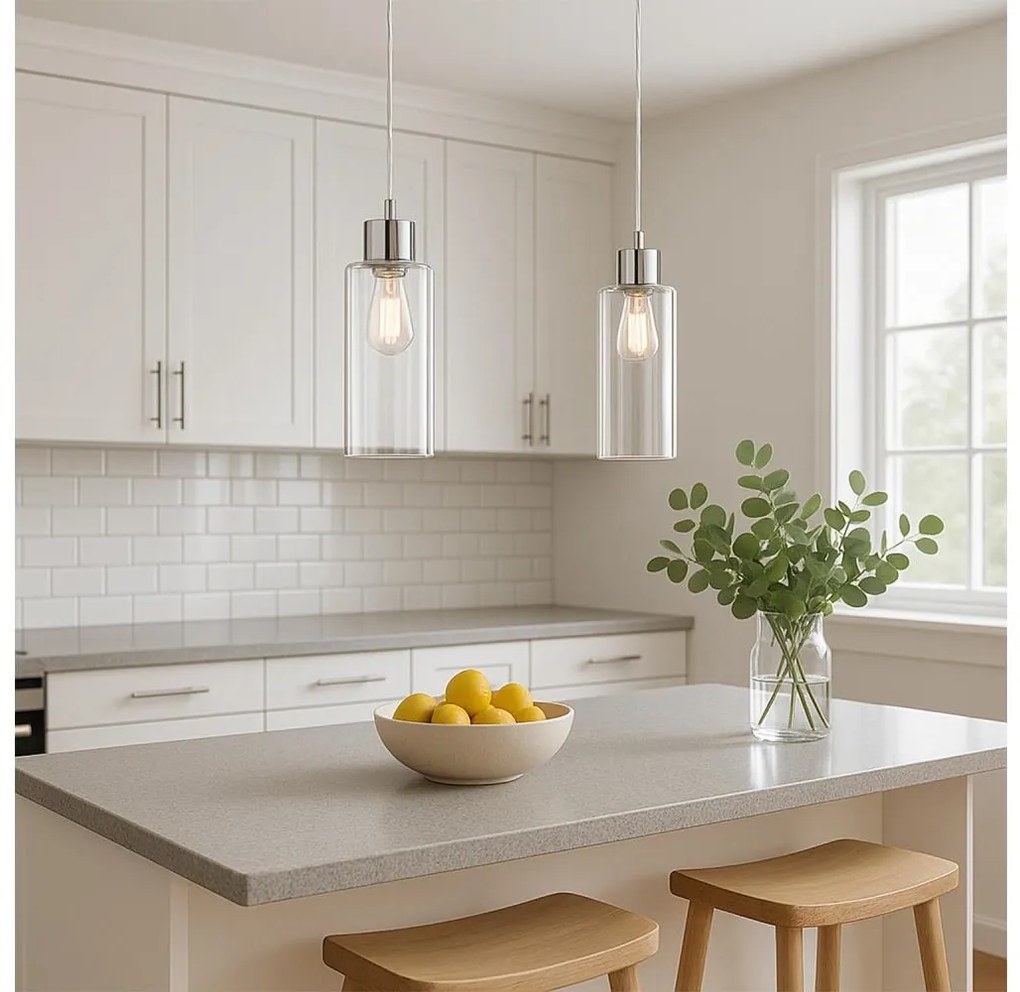 ONLI - Żyrandol na lince DODO 1xE27/22W/230V chrom błyszczący