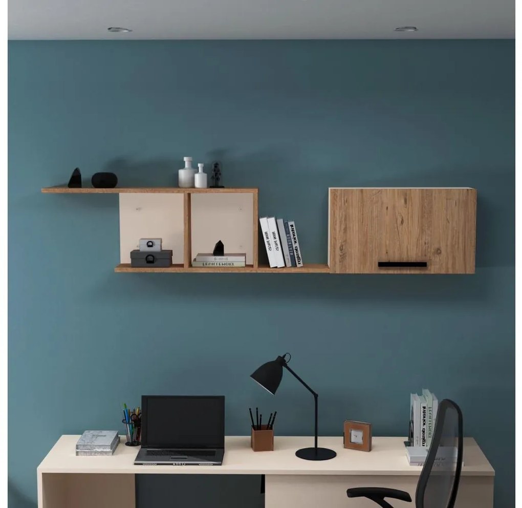 Półka ścienna NEWRA 35x150 cm sosna atlantic