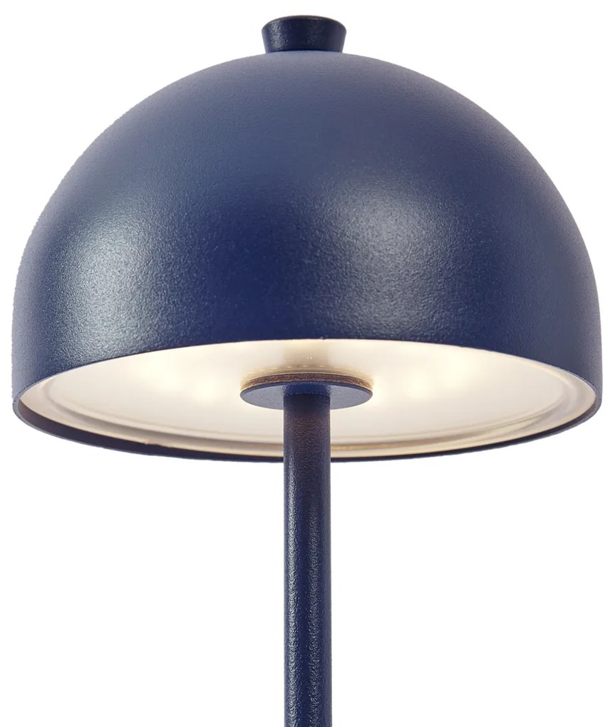 Zewnetrzna Lampa stołowa niebieska z LED IP54, ładowalna ze stacją ładującą - Squirrel Nowoczesny Oswietlenie zewnetrzne
