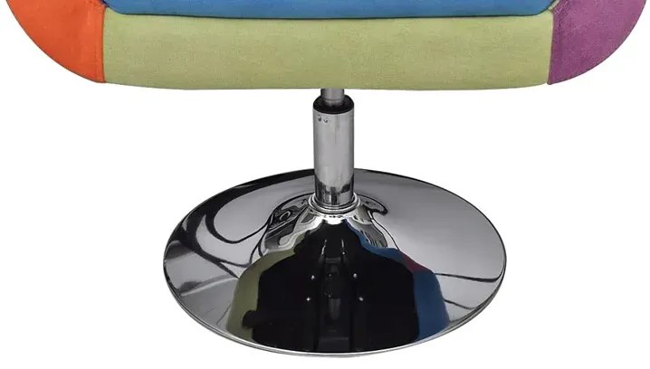 Tapicerowany klubowy fotel patchworkowy H4-P21