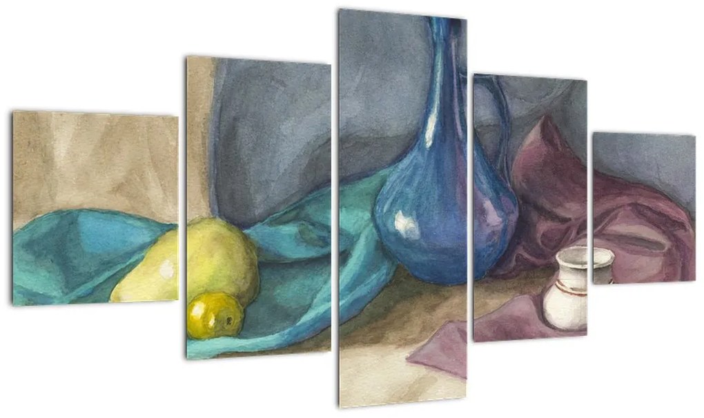 Obraz - Malowana martwa natura (125x70 cm)