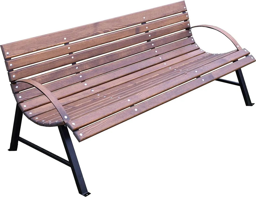 Drewniana Ławka Ogrodowa 190 Cm C6-R03